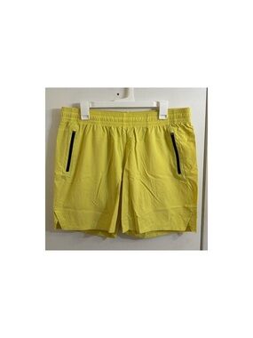 Men's All In Motion Stretch Woven Shorts 7" Large - Yellow